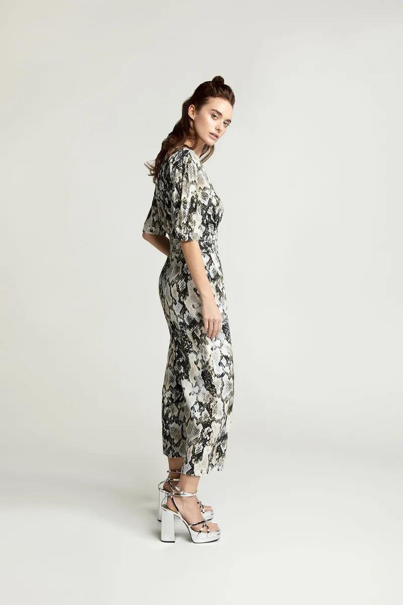 Lovjoi Lovjoi Damen vegan Jumpsuit Quendoline Python, Beige, – Produktbild 2 von 2