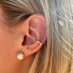 MOANINA MOANINA Ohrring Earcuff Calobra - 925 Silber/18k Gold Vermeil – Produktbild 1 von 1