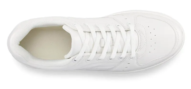 AUTHENTIC LE JOGGER AUTHENTIC LE JOGGER Schnürhalbschuh, Freizeitschuh, Schnürschuh, Turnschuh Sneaker im modischen Casual-Look VEGAN, Weiß, – Produktbild 4 von 5