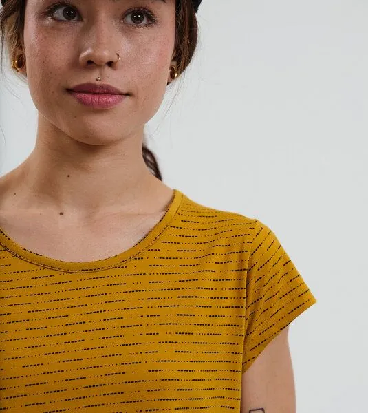 Gary Mash GARY MASH Shirt Asheville mit feinem Muster aus Bio-Baumwolle, Gelb, – Produktbild 3 von 3