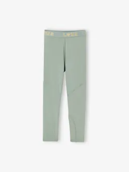 Vertbaudet Leggings Mädchen Schriftzug LOVE TOGETHER am Gummibund salbei – Produktbild 1 von 1