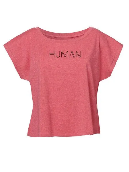 Human Family Human Family Short Oversize T-Shirt "Laid back -Human", Mandarine, – Produktbild 3 von 3