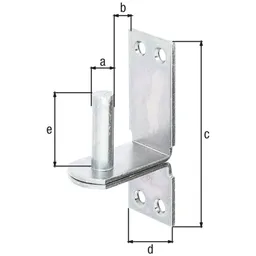Alberts ALBERTS Kloben auf Platte, disp., Dorn Ø10 mm, Abstand 25 mm, Platte HxB90x30 mm – Produktbild 1 von 1