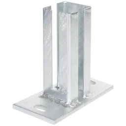 Alberts ALBERTS Pfostenträger für Eckpfosten Doppelstab-Gittermatten, fvz, z.Aufschraub.f.60x60mm – Produktbild 1 von 1