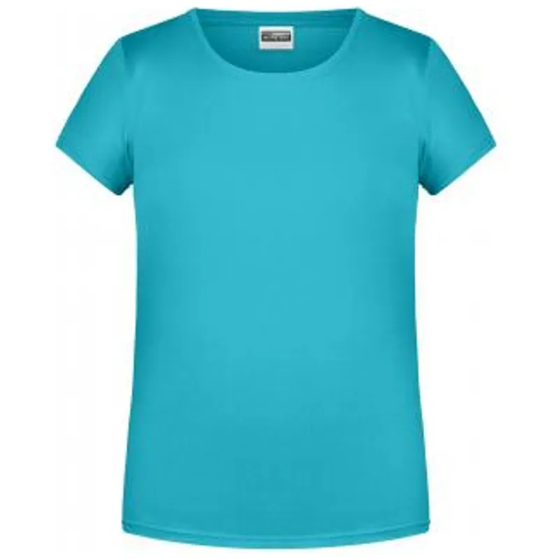 James & Nicholson James & Nicholson T-Shirt für Mädchen in klassischer Form 8007G Gr. M-122/128 pacific – Produktbild 1 von 1