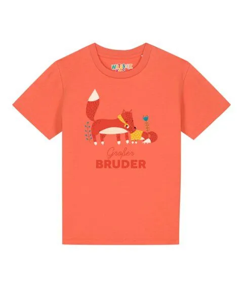 watabout.kids watabout.kids T-Shirt Kinder Fuchs Großer Bruder, Fiesta, – Produktbild 1 von 2