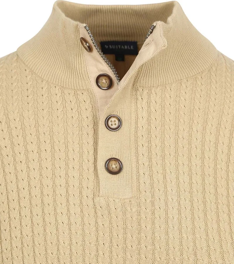Suitable Suitable Pullover Camock Beige - Größe XXL, Beige, – Produktbild 3 von 4