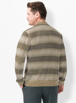 marco donati Langarm-Shirt beige-gestreift – Produktbild 1 von 1