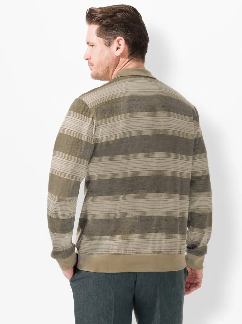 marco donati Langarm-Shirt beige-gestreift, Beige-gestreift, – Produktbild 1 von 2