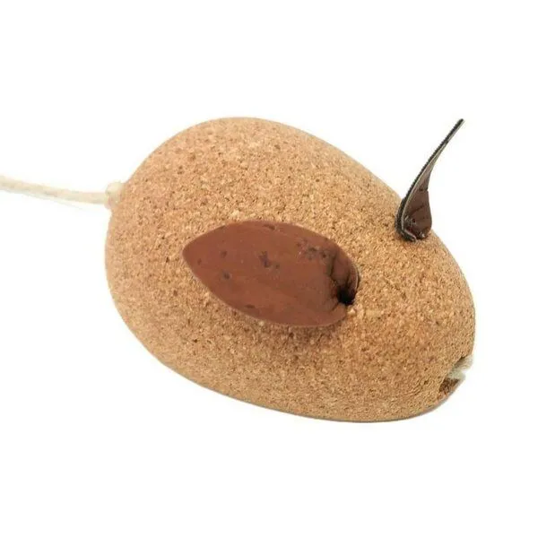 Kork-Deko Kork-Deko Katzenspielzeug Maus aus Kork & Hanf – Produktbild 3 von 4