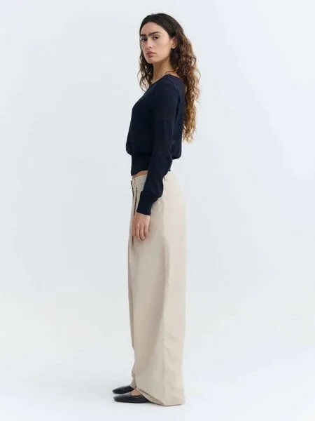thinking mu thinking mu Damen Hose - Patty Pants - aus Bio-Baumwolle, Oatmeal (off white), – Produktbild 2 von 3
