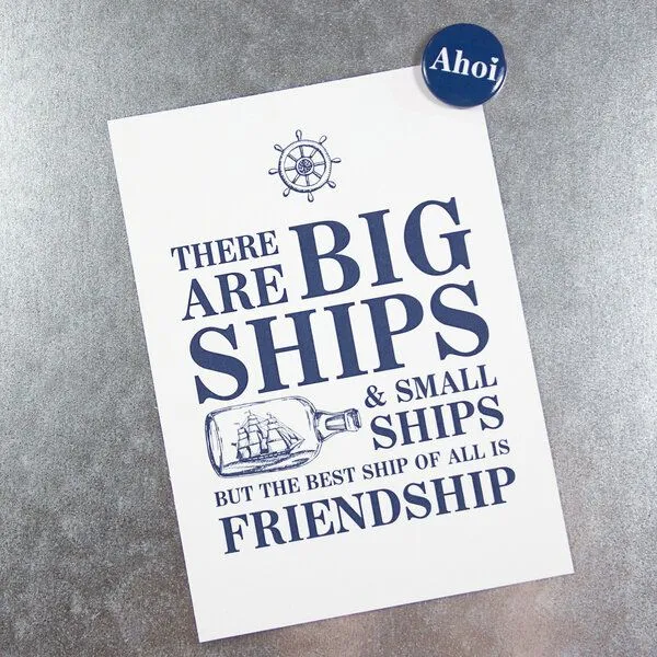 Bow & Hummingbird Bow & Hummingbird Postkarte Friendship – Produktbild 2 von 2