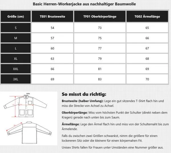 YTWOO YTWOO Basic Herren-Workerjacke aus nachhaltiger Baumwolle, Dark heather indigo, – Produktbild 3 von 3