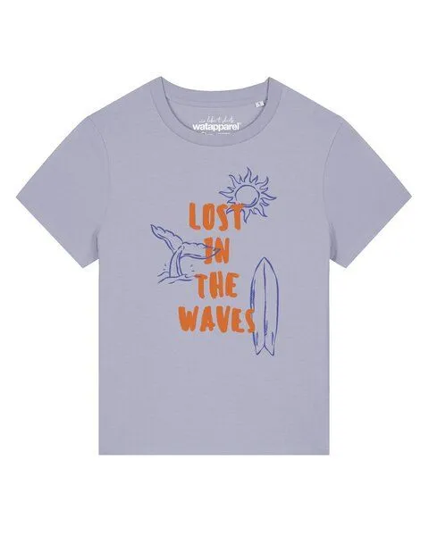watapparel watapparel T-Shirt Frauen Lost in the waves, Lavender, – Produktbild 1 von 2