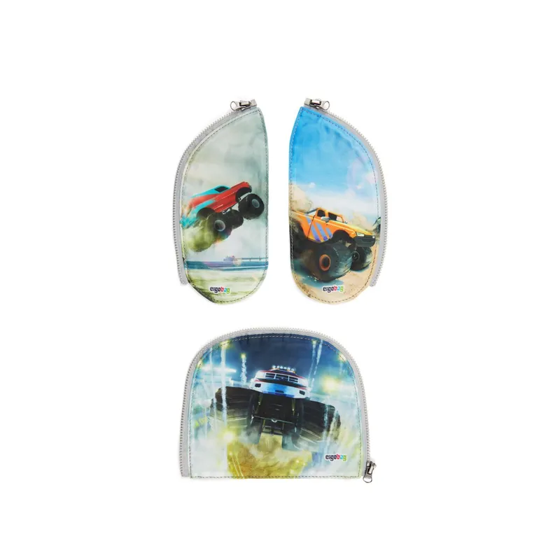 Ergobag Ergobag Schulzubehör Zippies-Set, 3-teilig Cartrucks, Multicolored, – Produktbild 1 von 1