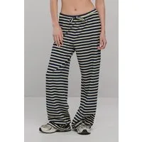 SEAAV SEAAV Damen vegan Hose Im Matrosen-Streifen-Look Marineblau/Weiß – Produktbild 1 von 1