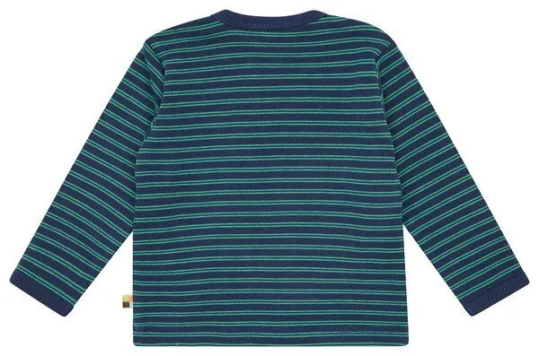 loud + proud loud + proud Babys & Kinder Shirt langarm gestreift, GOTS-zertifiziert, Ultramarine(blau), – Produktbild 2 von 2