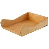 NATUREHOME NATUREHOME Briefablage Büro-Ablage aus Buchenholz stapelbar für Din A4 Serie SKRIPT – Produktbild 1 von 1