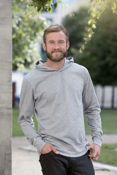Neutral Neutral® Leichter Herren Unisex College Hoodie Hoody Kapuzenpullover Kapuzenpulli, Weiß, – Produktbild 3 von 4