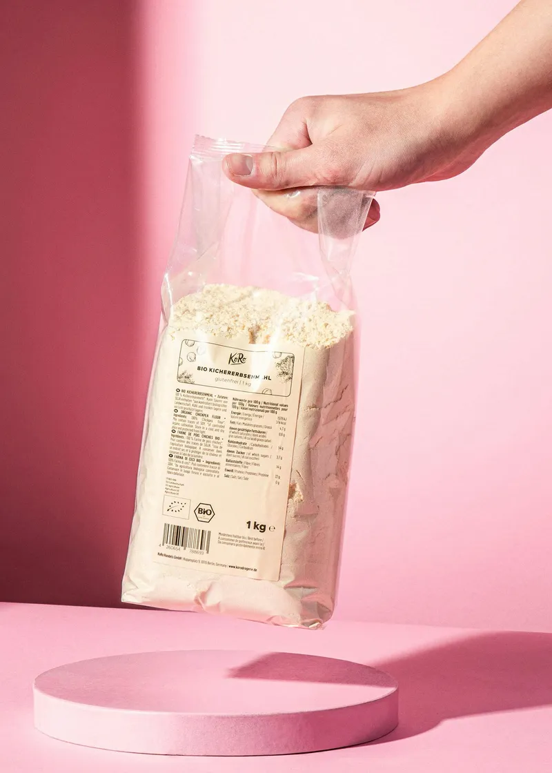 KoRo Bio Kichererbsenmehl 1 kg – Produktbild 5 von 5