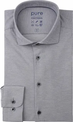 Pure Pure Functional Hemd Melange Grau - Größe 42 (L) – Produktbild 1 von 1