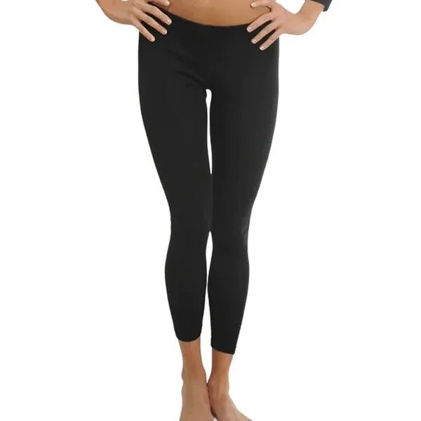 Woolona Woolona Merino Leggings Damen - NORTE - 100% Merinowolle, Schwarz, – Produktbild 1 von 2