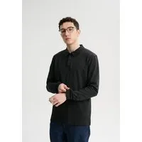 MELA Langarm Polo Shirt DIVIT | von MELA | Fairtrade & GOTS zertifiziert, Schwarz, – Produktbild 1 von 1