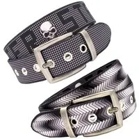 Seegarn Seegarn - Gürtel / Wendegürtel SeeTeufel 4cm, Antik silber, – Produktbild 2 von 4