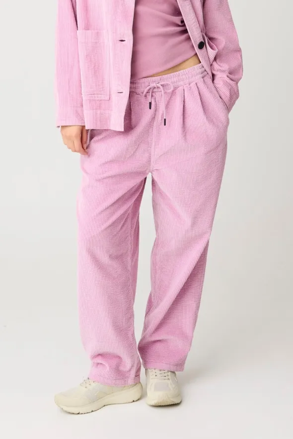 KnowledgeCotton Apparel KnowledgeCotton Apparel Damen vegan Cordhose Hazy Relaxed Orchid Haze, Rosa, – Produktbild 2 von 2