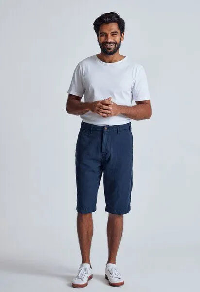Flax and Loom Flax and Loom Leinen Shorts Modell: Bird, Navy (blau), – Produktbild 1 von 3