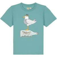 watabout kids watabout.kids T-Shirt Kinder Möwe mit Hut, Teal monstera, – Produktbild 1 von 1