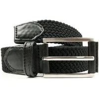 Will's Vegan Shop Will's Vegan Shop 3,5 cm Webgürtel Herren, Schwarz, – Produktbild 2 von 4