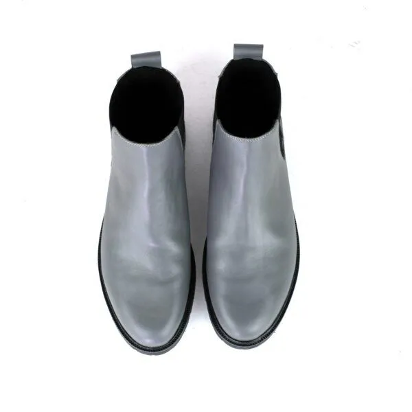 SORBAS SORBAS '92 Leder Chelsea Boots, Grau, – Produktbild 3 von 6