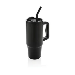 XD Collection XD Collection Vakuum-Isolierbecher Embrace Deluxe aus RCS, 900 ml,schwarz, Schwarz, – Produktbild 1 von 1