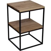 Beistelltisch 'Jona' mit Ablage, Wildeiche, 40 x 60 x 40 cm – Produktbild 1 von 1
