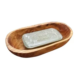 Olivenholz erleben Olivenholz erleben Seifenschale oval, Seifenablage TIEF für große Seifenstücke, Breite: 15 cm, 1-St., Natürlich schön – ein Blickfang mit mediterranem Charakter – Produktbild 1 von 1