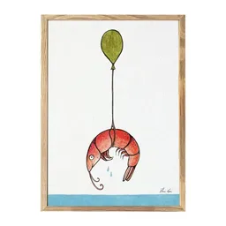 LIGARTI Kunstdruck »Shrimp Ausflug« von LIGARTI | A4, A3 oder A2 | Wandbild | Poster | Kunst – Produktbild 1 von 1