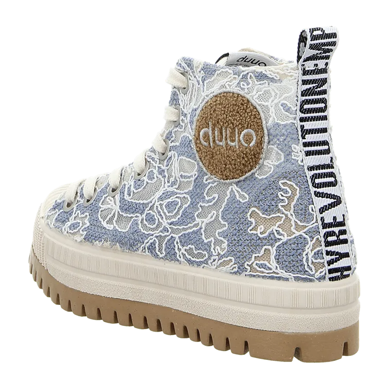 Duuo Duuo Damen Plateau Sneaker für Damen, Blau, – Produktbild 3 von 7