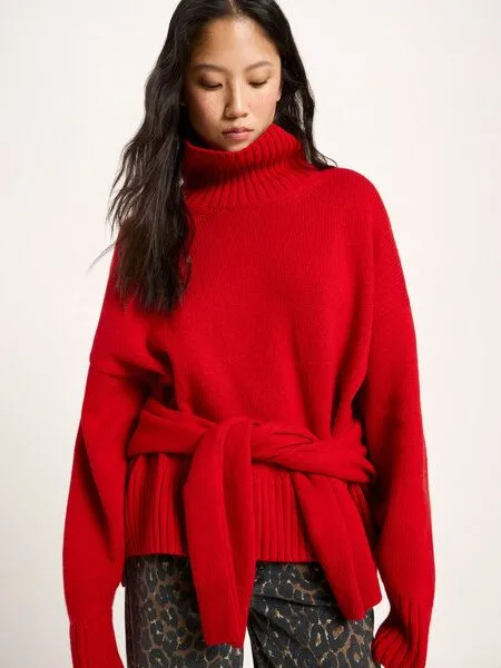 LANIUS LANIUS Oversized Pullover, Rot-red, – Produktbild 4 von 4