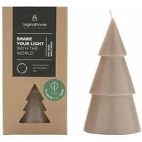 Originalhome Originalhome Natürliche Weihnachtskerze Tannenbaum aus Pflanzenwachs, L, Braun (clay), – Produktbild 1 von 1