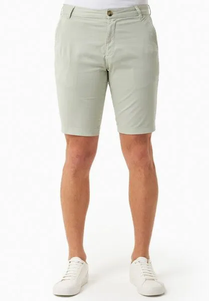 ORGANICATION ORGANICATION Slim-Fit Chino-Shorts aus Bio-Baumwolle, Green moss, – Produktbild 2 von 4