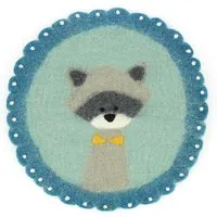 GLOBO Fair Trade GLOBO Fair Trade Sitzkissen /Tischset WASCHBÄR aus Wollfilz – Produktbild 1 von 1