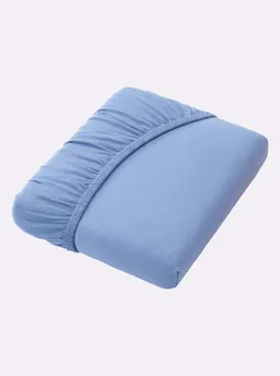 wäschepur Spannbetttuch taubenblau – Produktbild 1 von 1