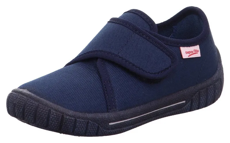 Superfit Superfit BILL, WMS: mittel Hausschuh Kindergartenschuh mit Klettverschluss, Größenschablone zum Download, Blau, – Produktbild 1 von 5