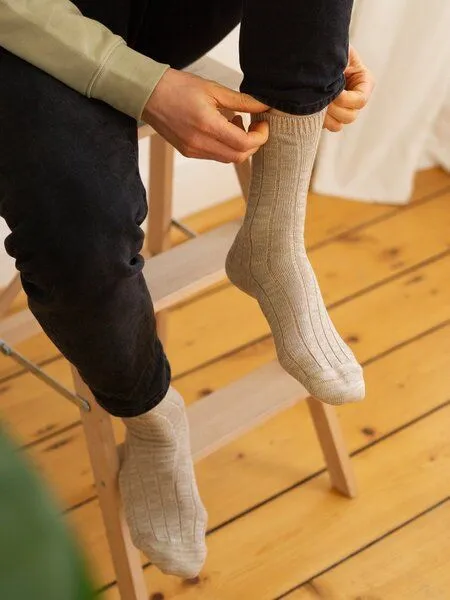 FUXBAU FUXBAU Socken meliert, Beige meliert, – Produktbild 2 von 4