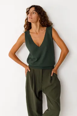 SKFK SKFK Damen vegan Top Maindi Grün – Produktbild 1 von 1