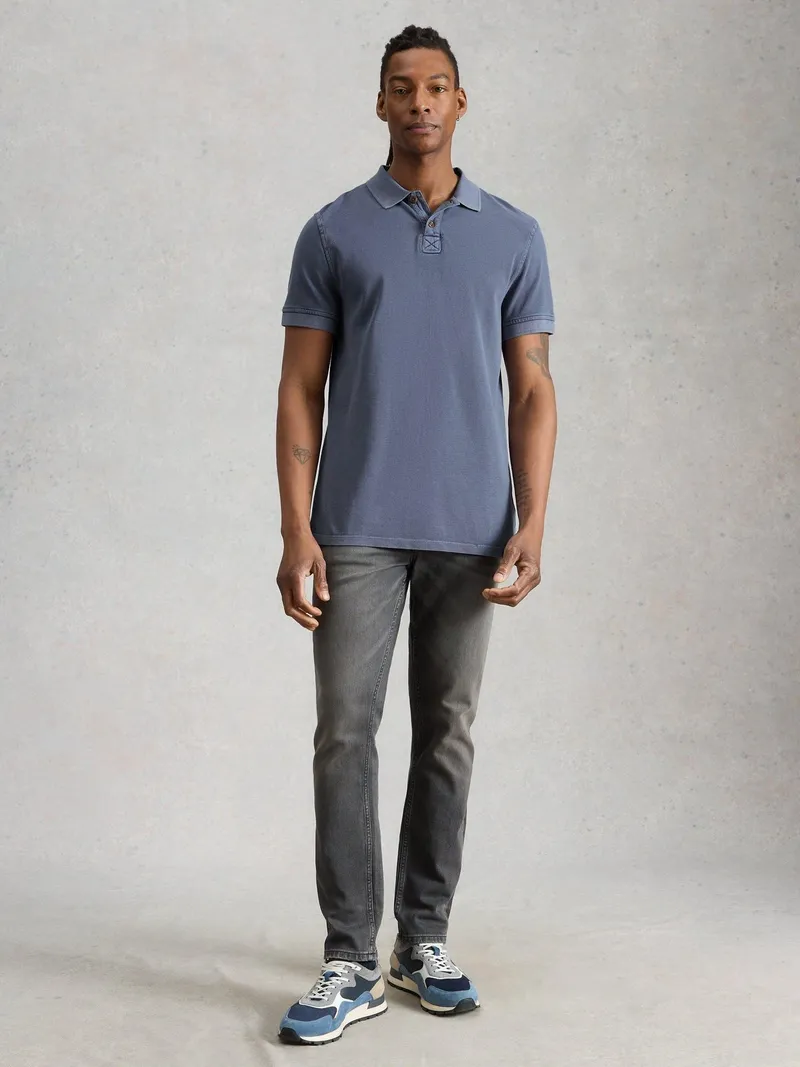 White Stuff Polohemd Utility - L/R, Staubblau, – Produktbild 2 von 4
