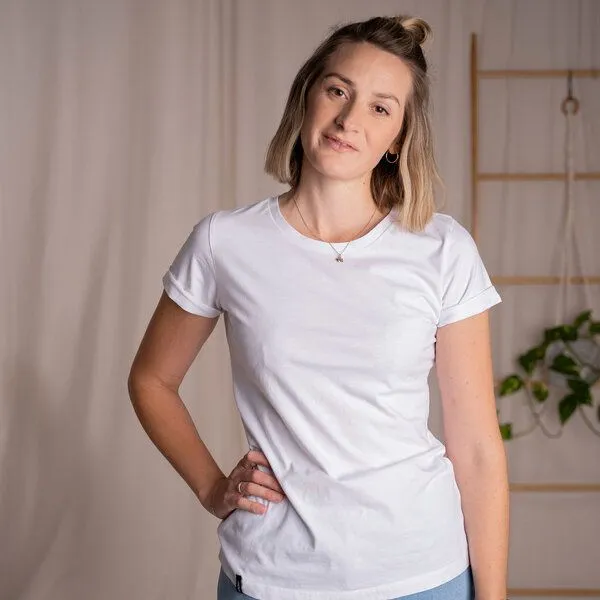 Vresh Clothing Vresh Clothing Vranka - T-Shirt aus Biobaumwolle, Weiss, – Produktbild 2 von 6