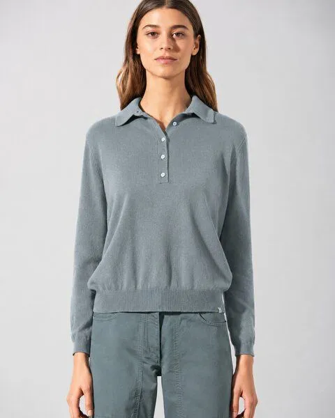 HempAge HempAge Edler Pullover Hanf/Biobaumwolle, Titan (grau), – Produktbild 2 von 4