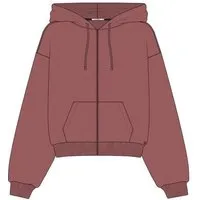 GreenBomb GREENBOMB Basic Vale - Lässige Sweatjacke aus Bio-Baumwolle / GOTS / Fair & Vegan, Rosa (dark rose), – Produktbild 1 von 1
